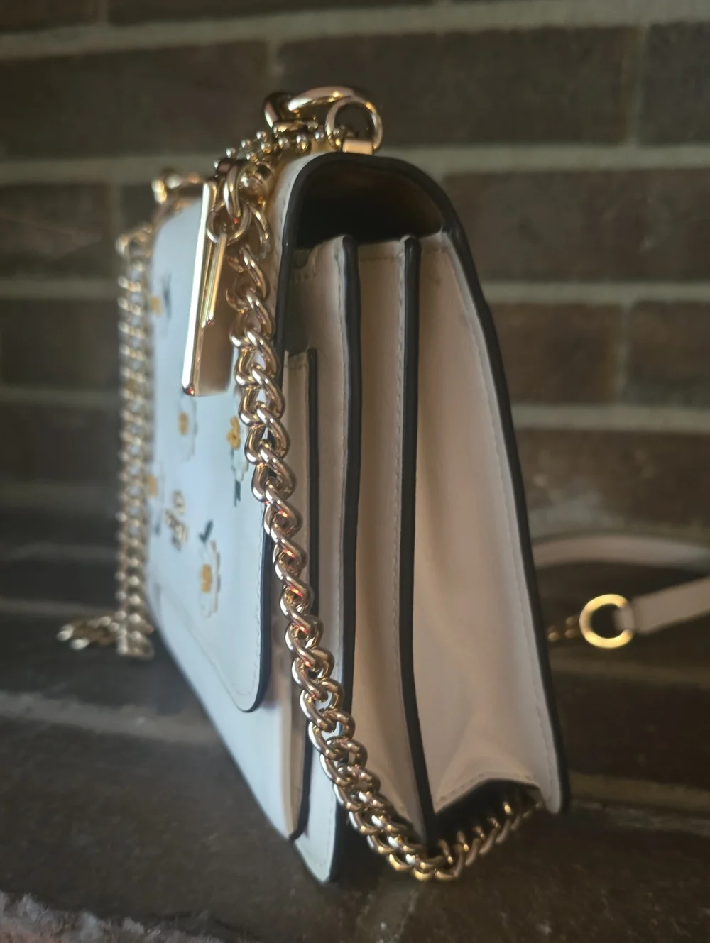 Coach Klare Crossbody Bag With Spring Blossom Print White